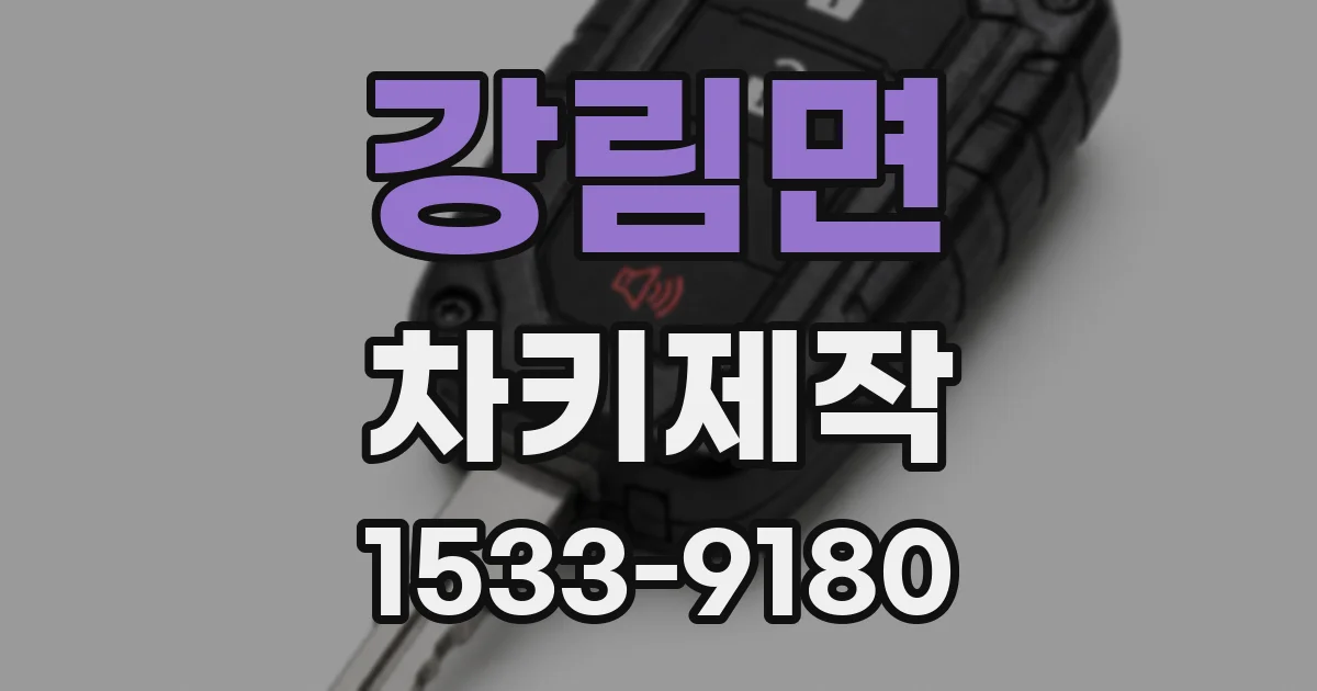 강림면 차키제작