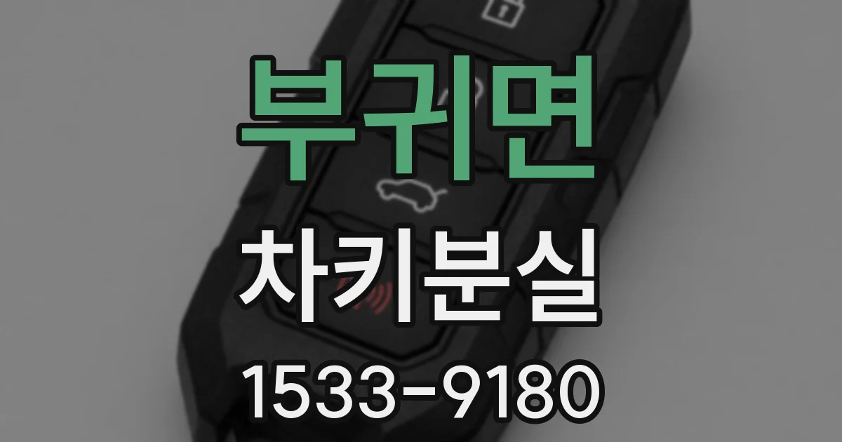 부귀면 차키분실