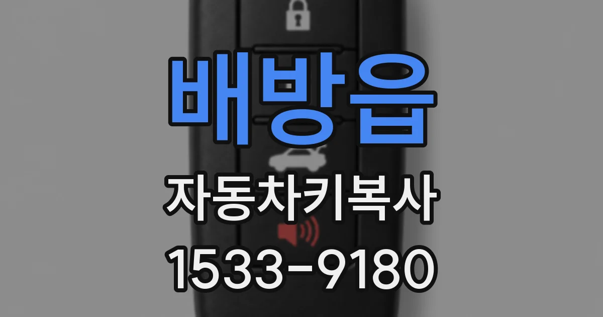 배방읍 자동차키복사