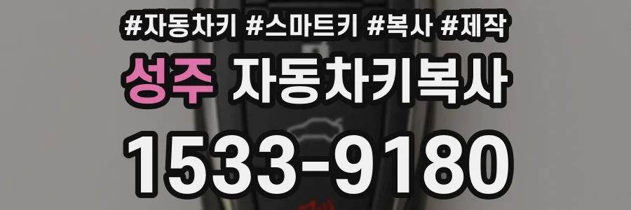 성주 자동차키복사