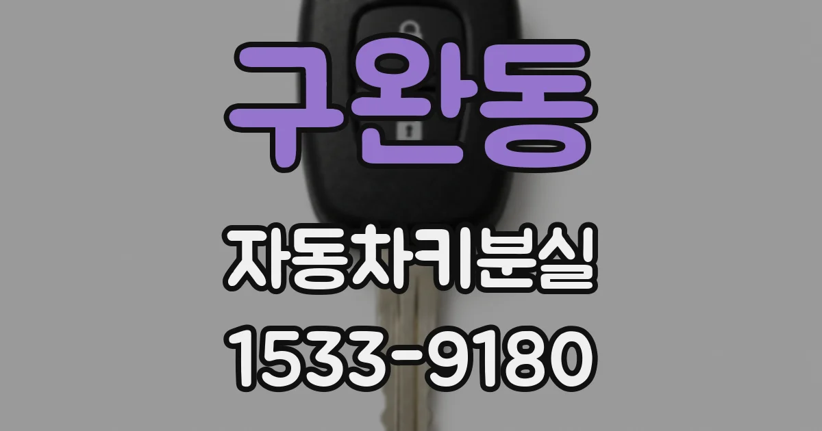 구완동 자동차키분실