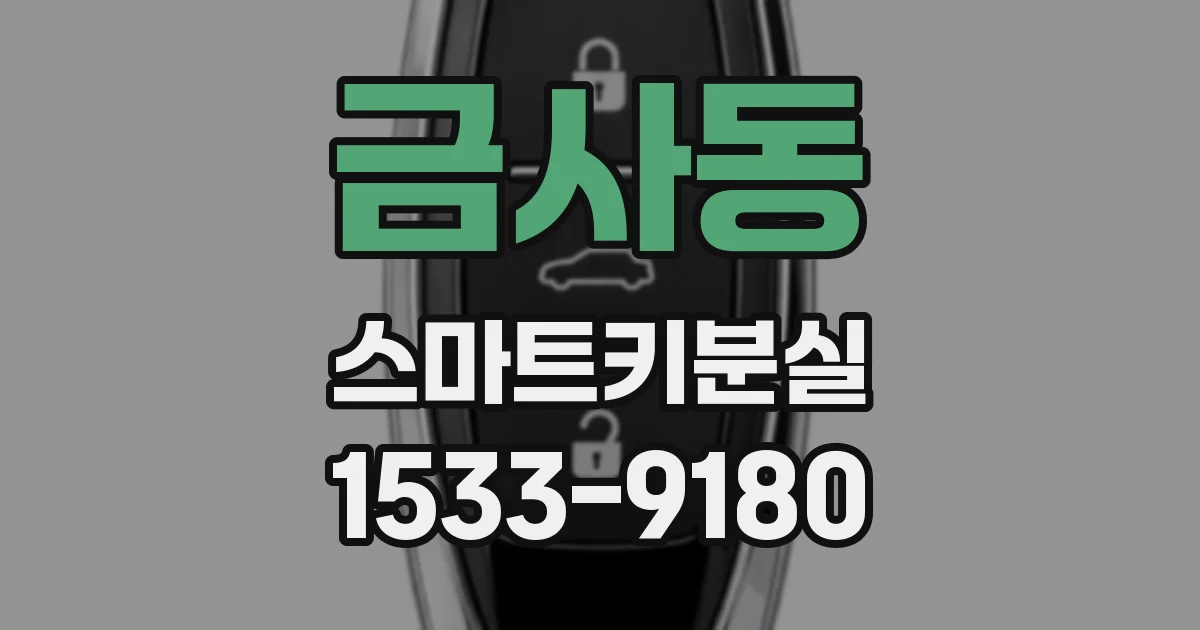 금사동 스마트키분실