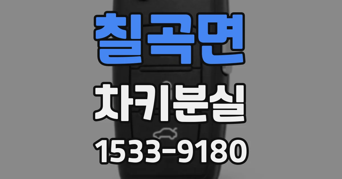 칠곡면 차키분실