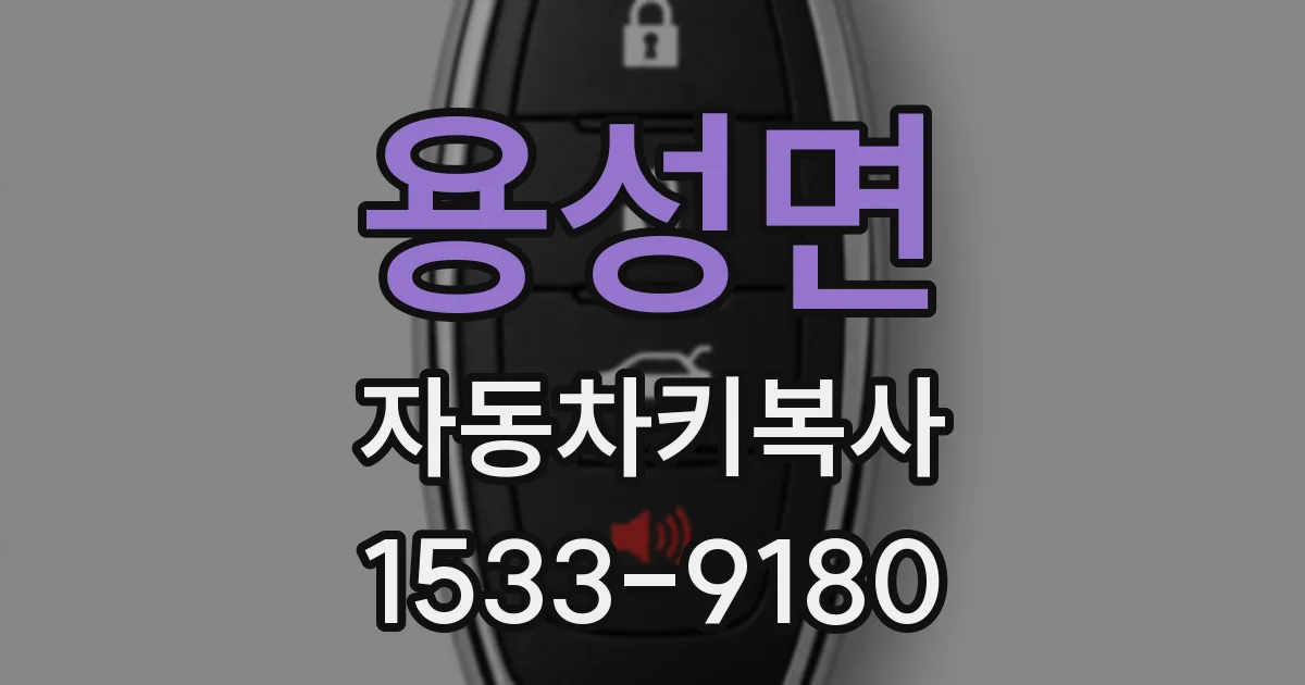 용성면 자동차키복사