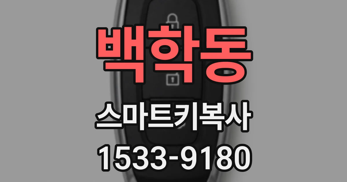 백학동 스마트키복사