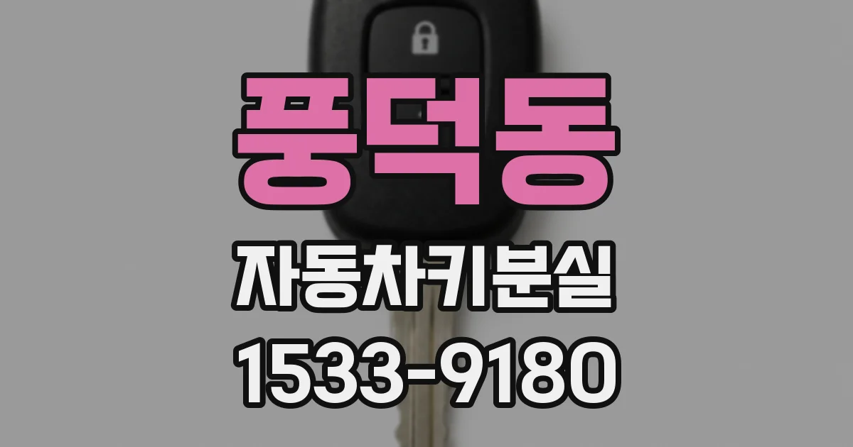 풍덕동 자동차키분실