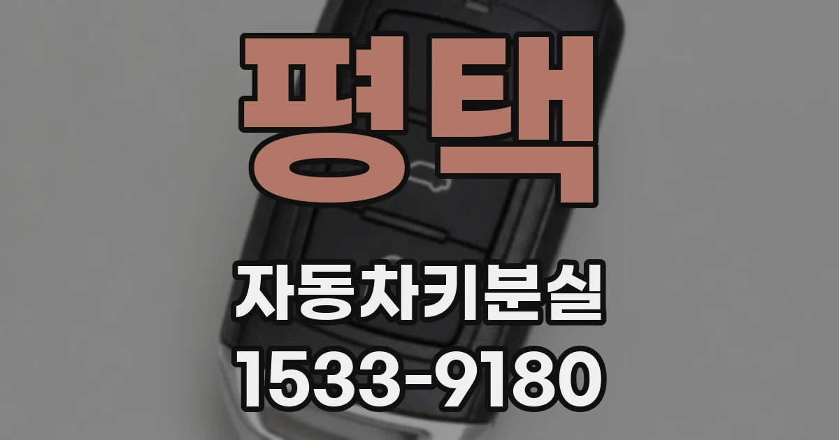 평택 자동차키분실