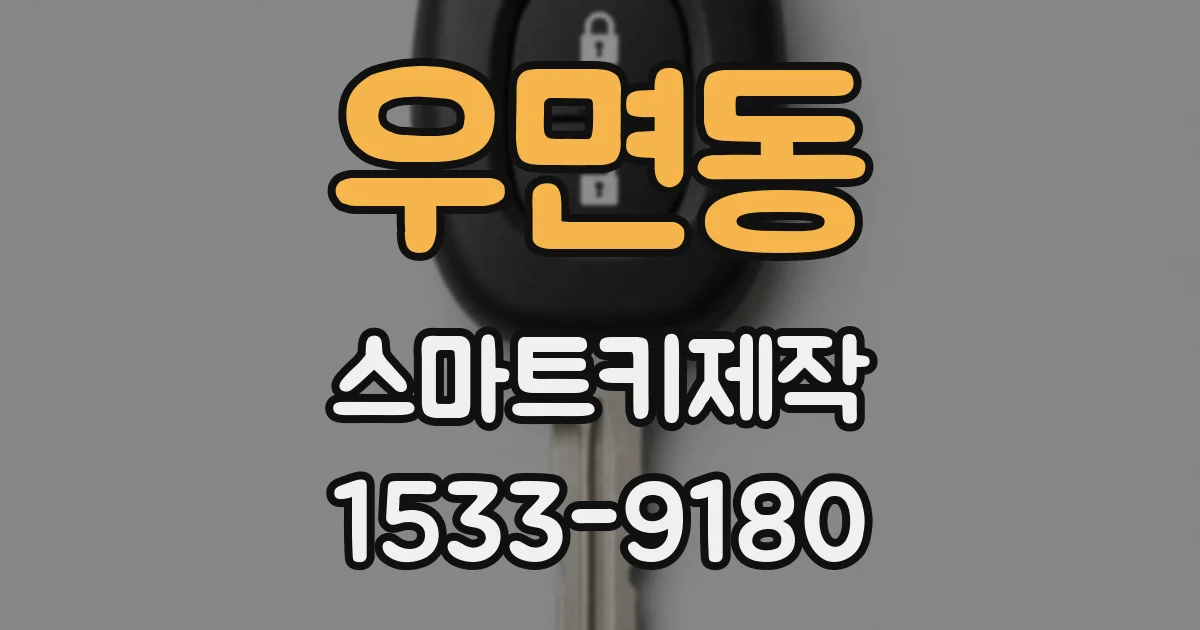 우면동 스마트키제작