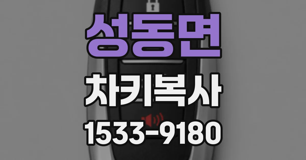 성동면 차키복사