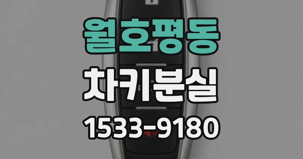 월호평동 차키분실