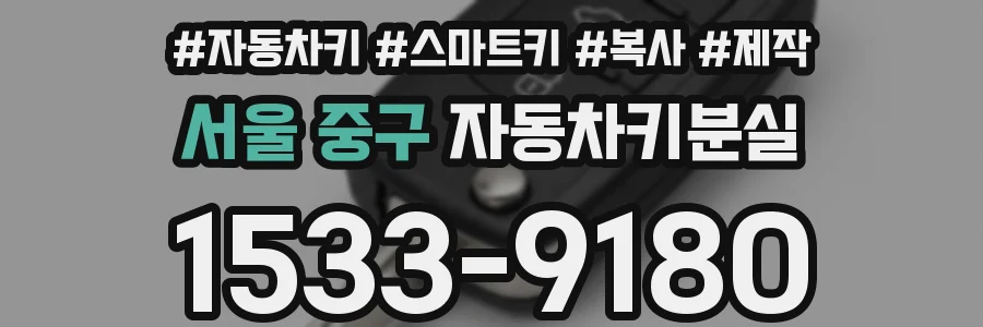 서울 중구 자동차키분실