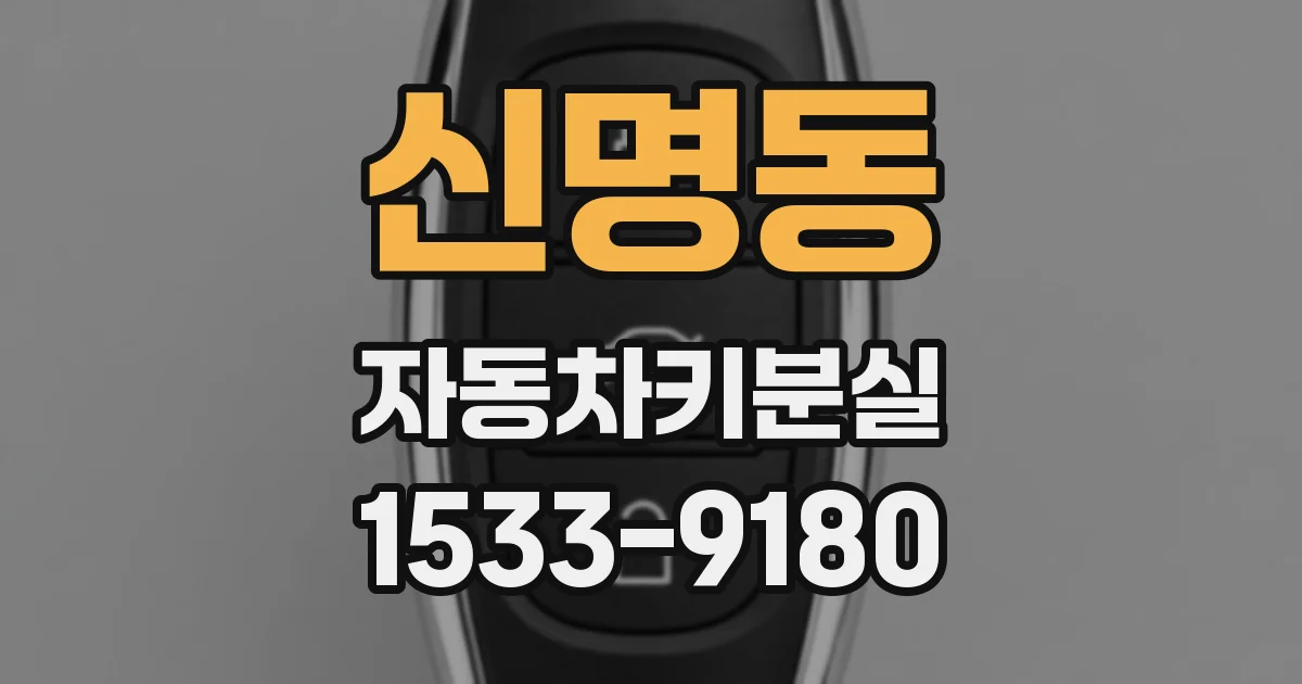 신명동 자동차키분실