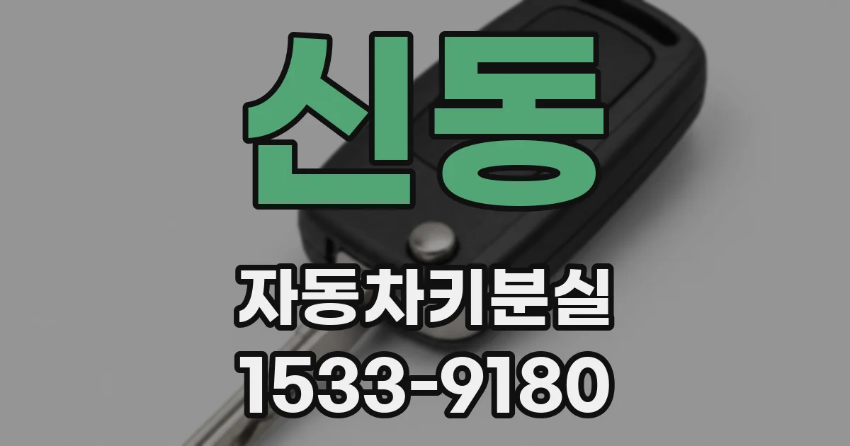 신동 자동차키분실