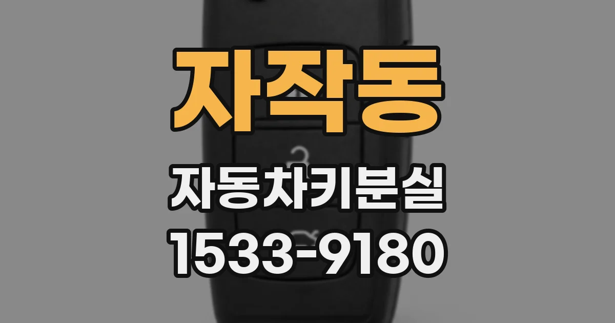 자작동 자동차키분실