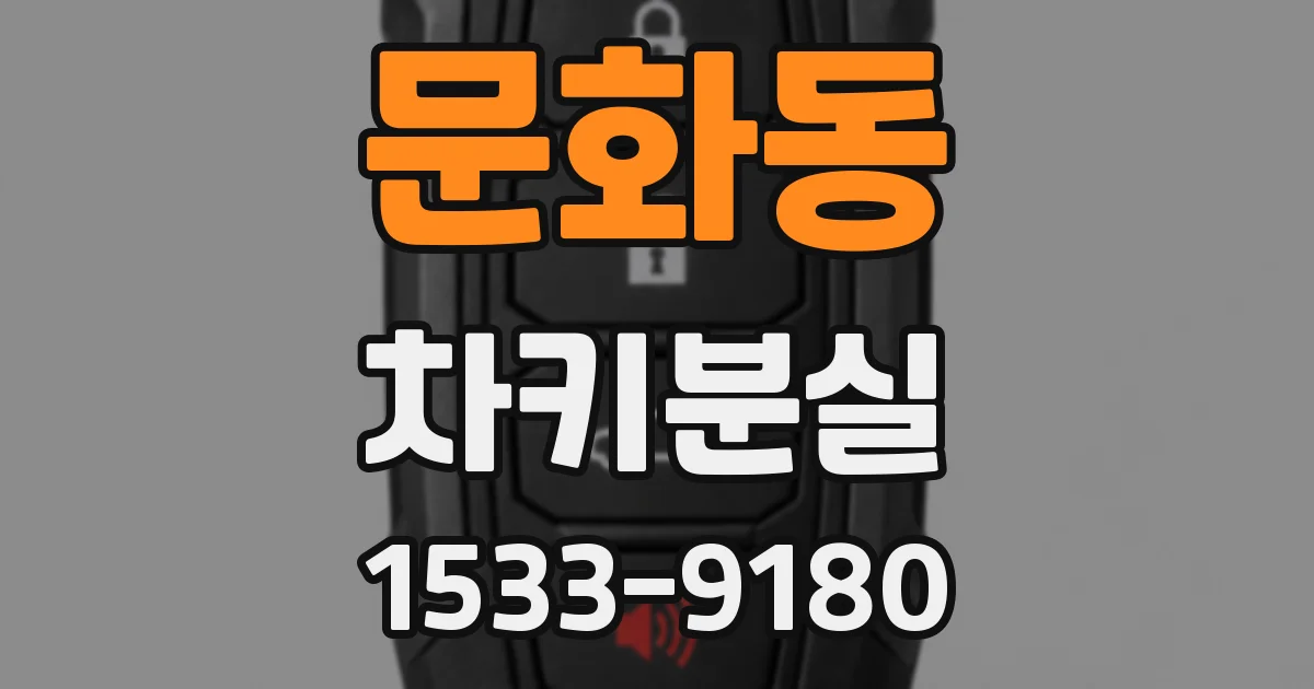 문화동 차키분실