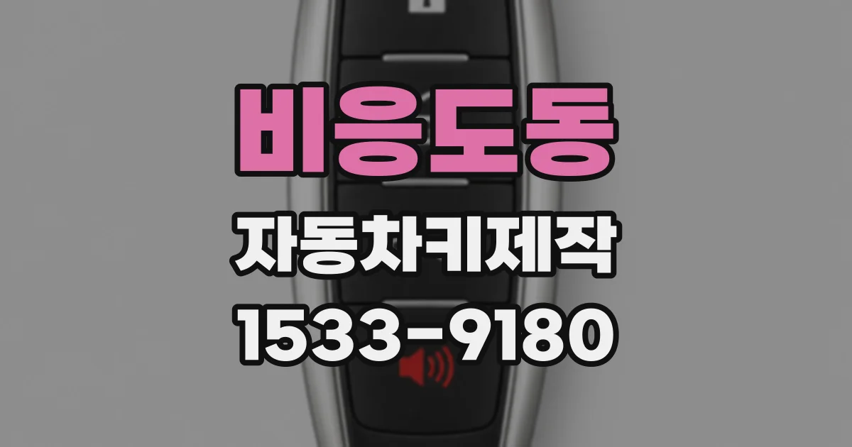 비응도동 자동차키제작