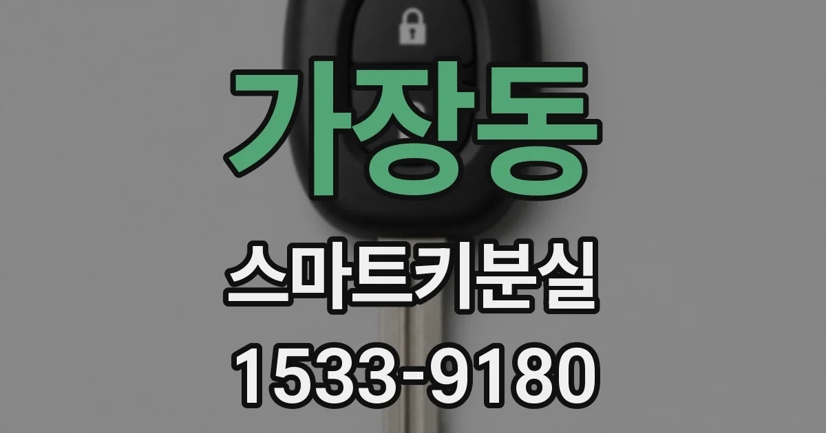 가장동 스마트키분실