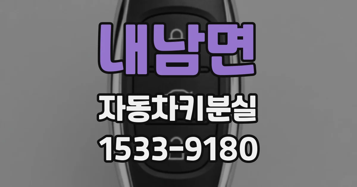 내남면 자동차키분실