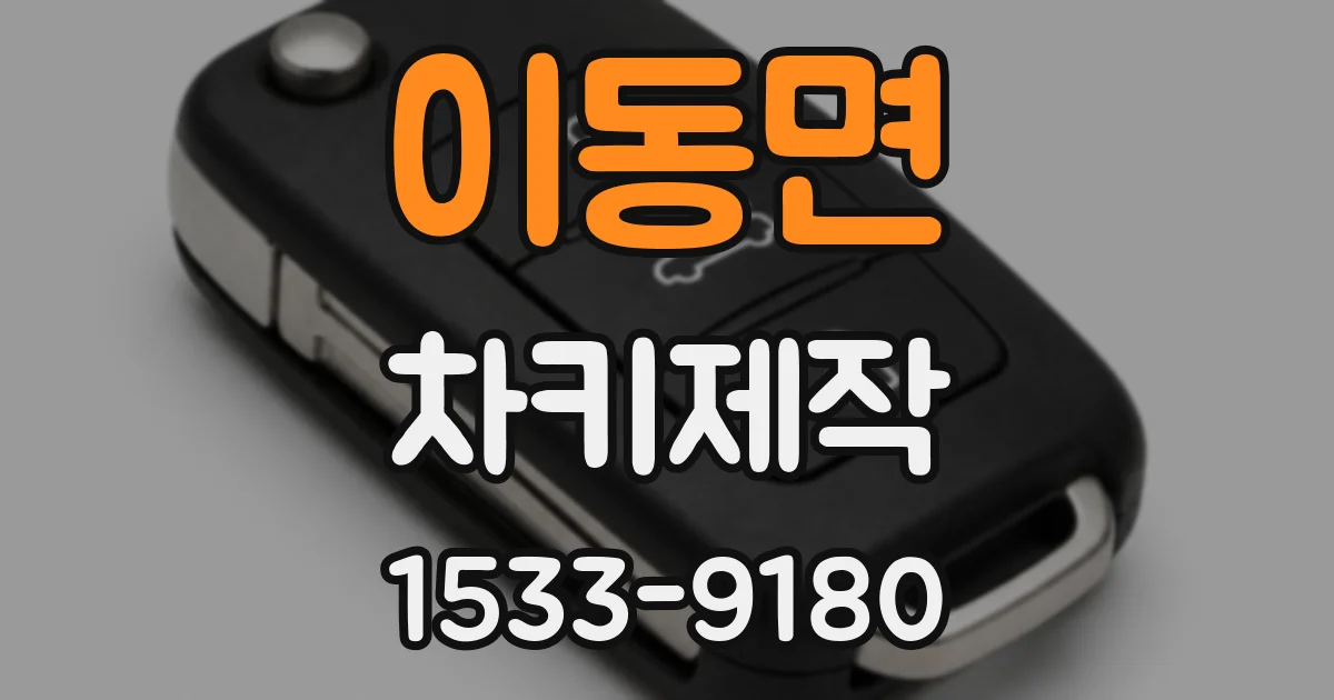 이동면 차키제작