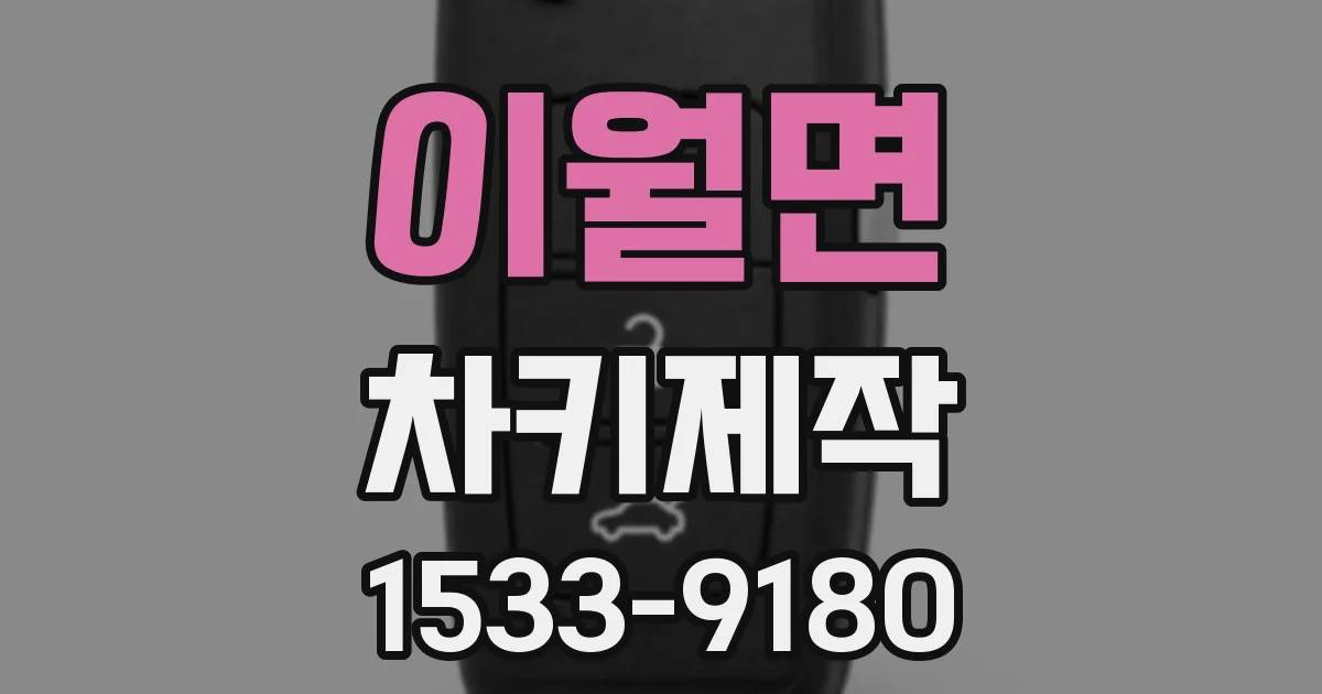 이월면 차키제작