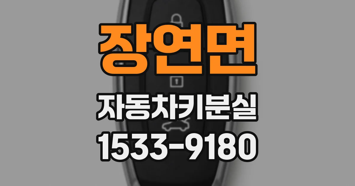 장연면 자동차키분실