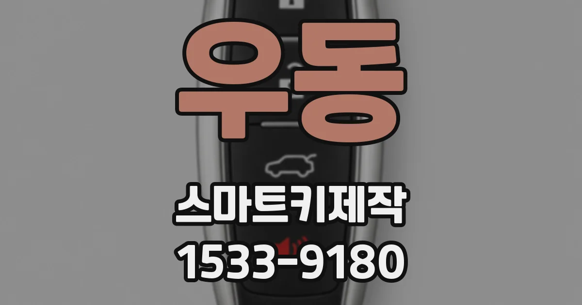 우동 스마트키제작