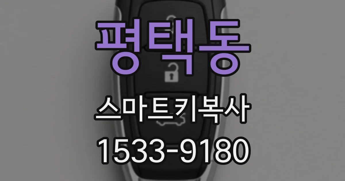 평택동 스마트키복사