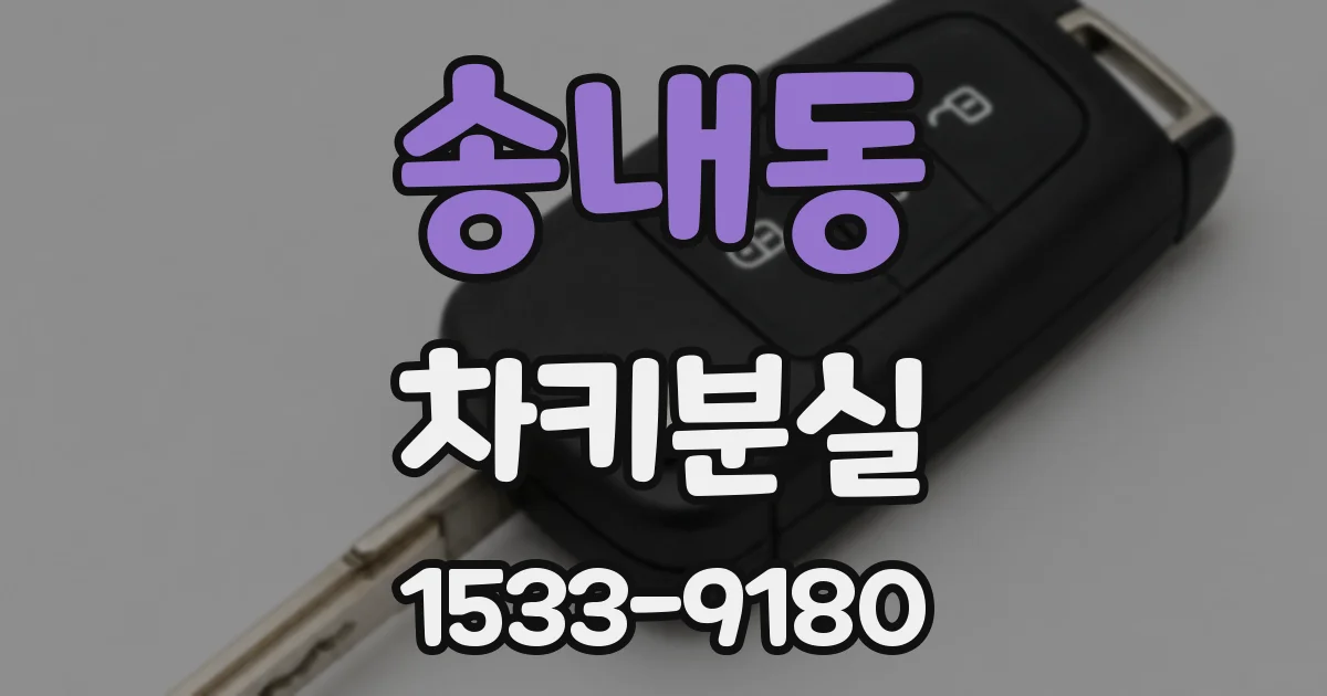 송내동 차키분실