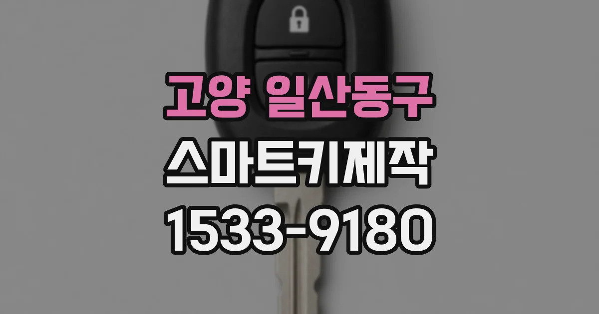 고양 일산동구 스마트키제작