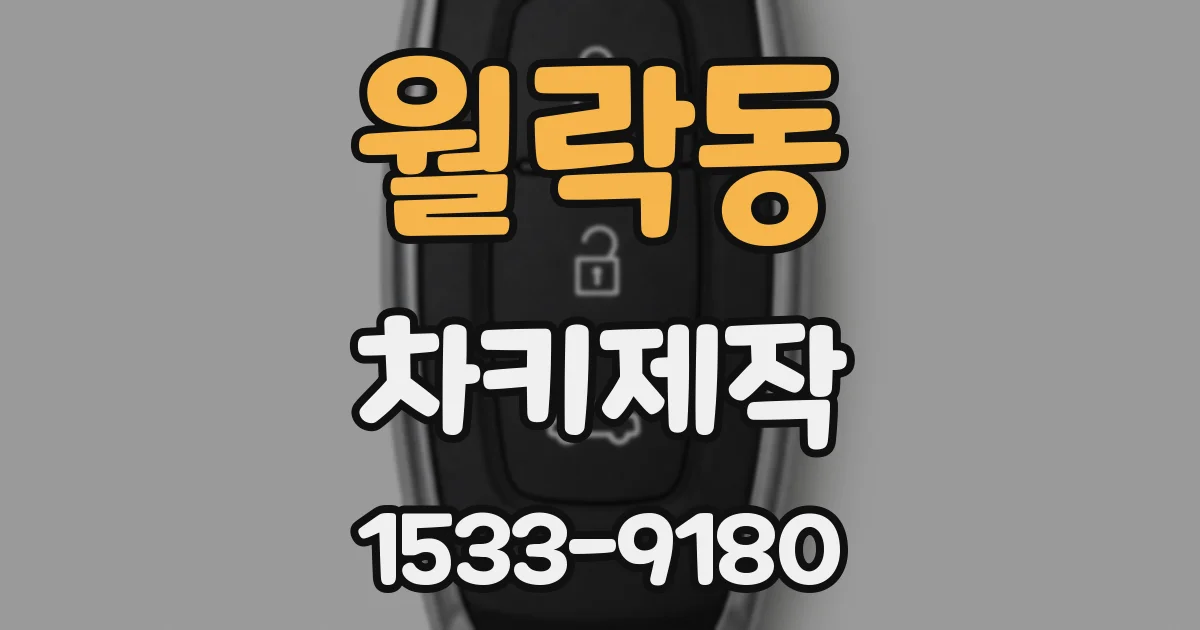 월락동 차키제작