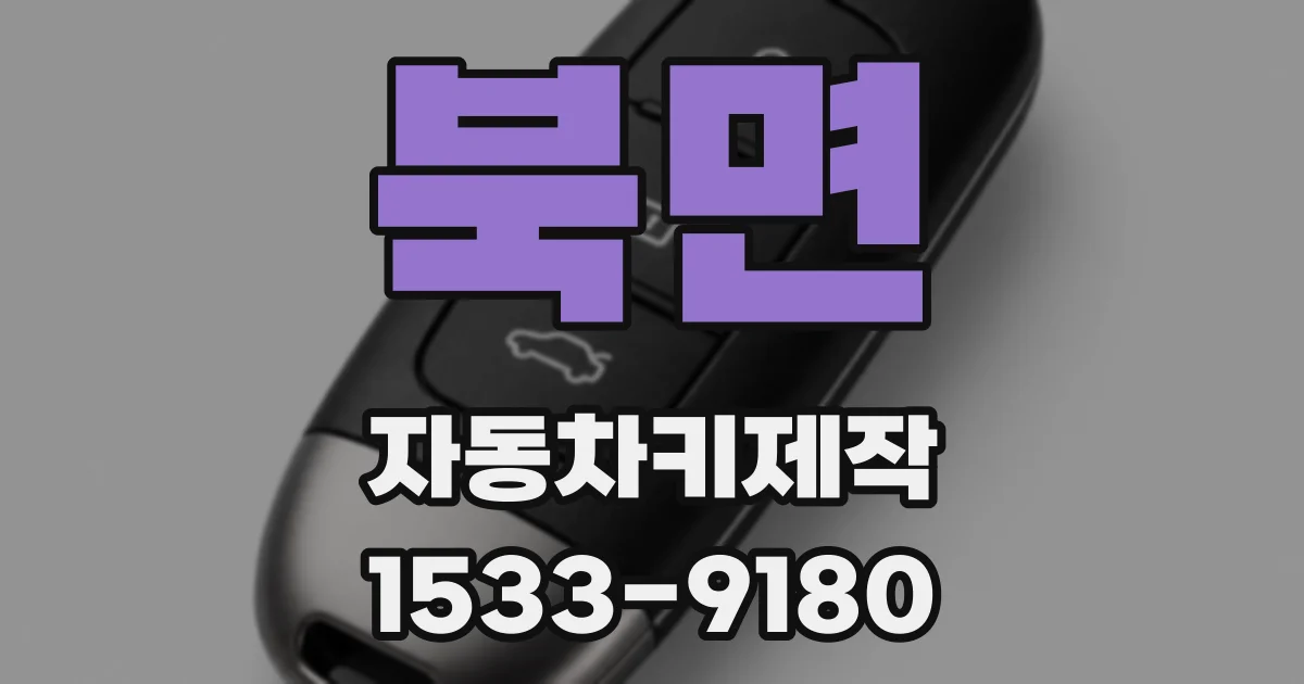 북면 자동차키제작