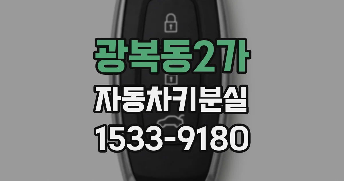 광복동2가 자동차키분실