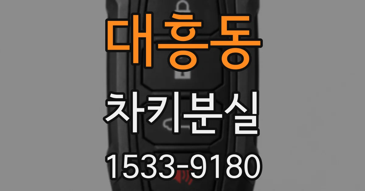 대흥동 차키분실