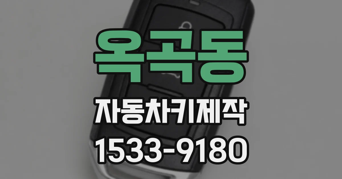 옥곡동 자동차키제작