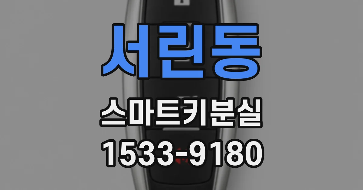 서린동 스마트키분실