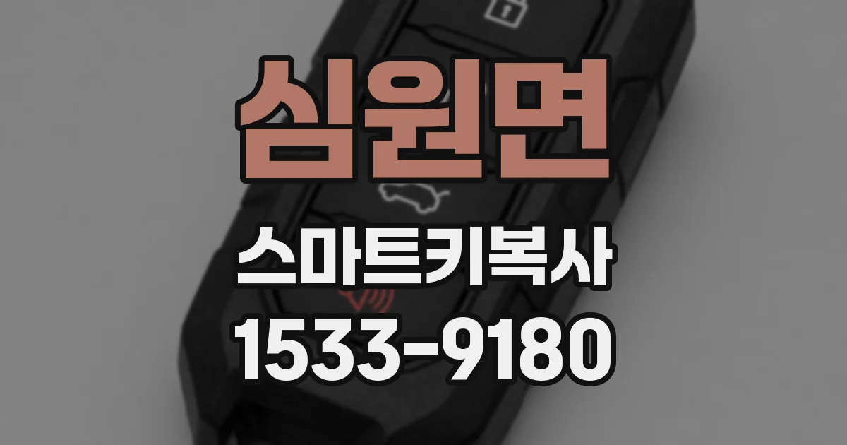 심원면 스마트키복사