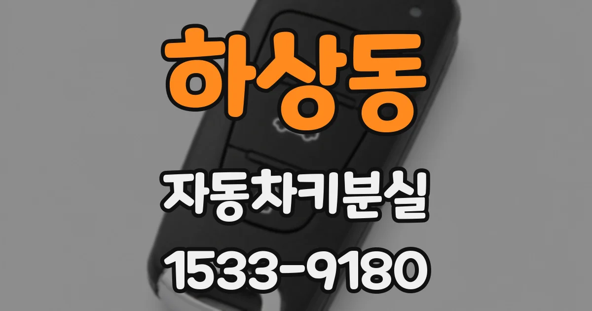 하상동 자동차키분실