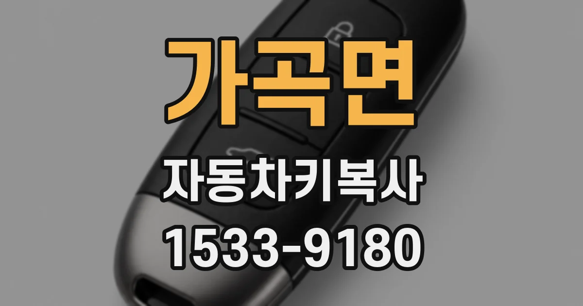 가곡면 자동차키복사