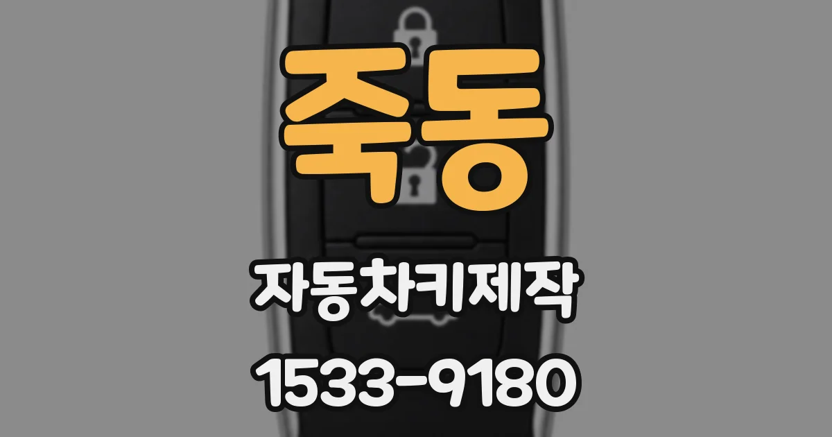 죽동 자동차키제작