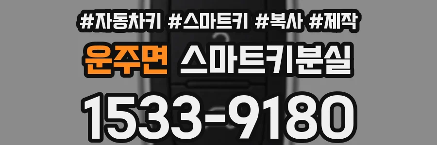 운주면 스마트키분실