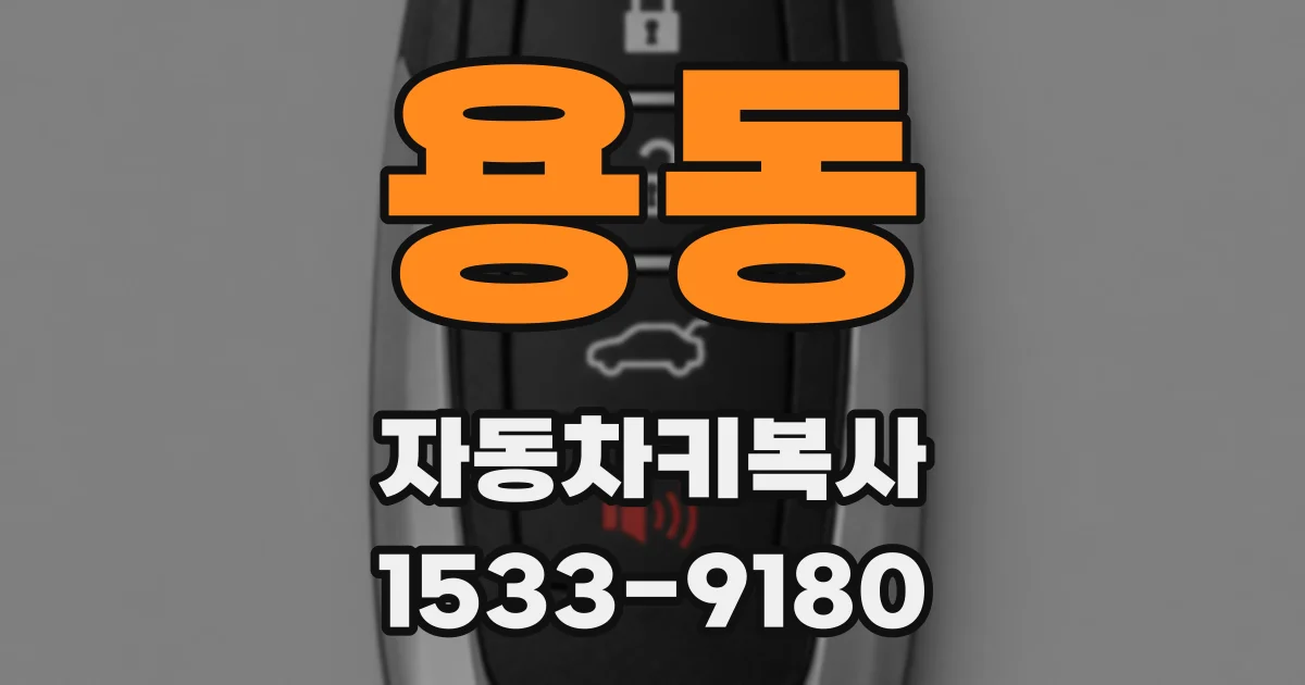 용동 자동차키복사