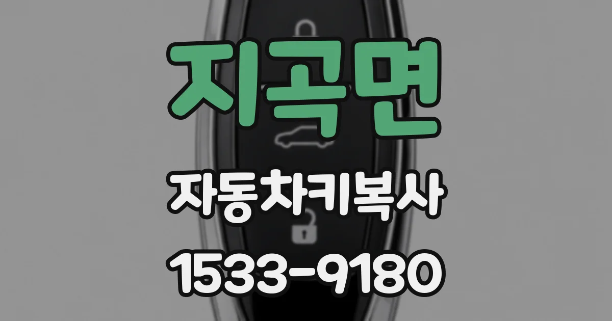 지곡면 자동차키복사