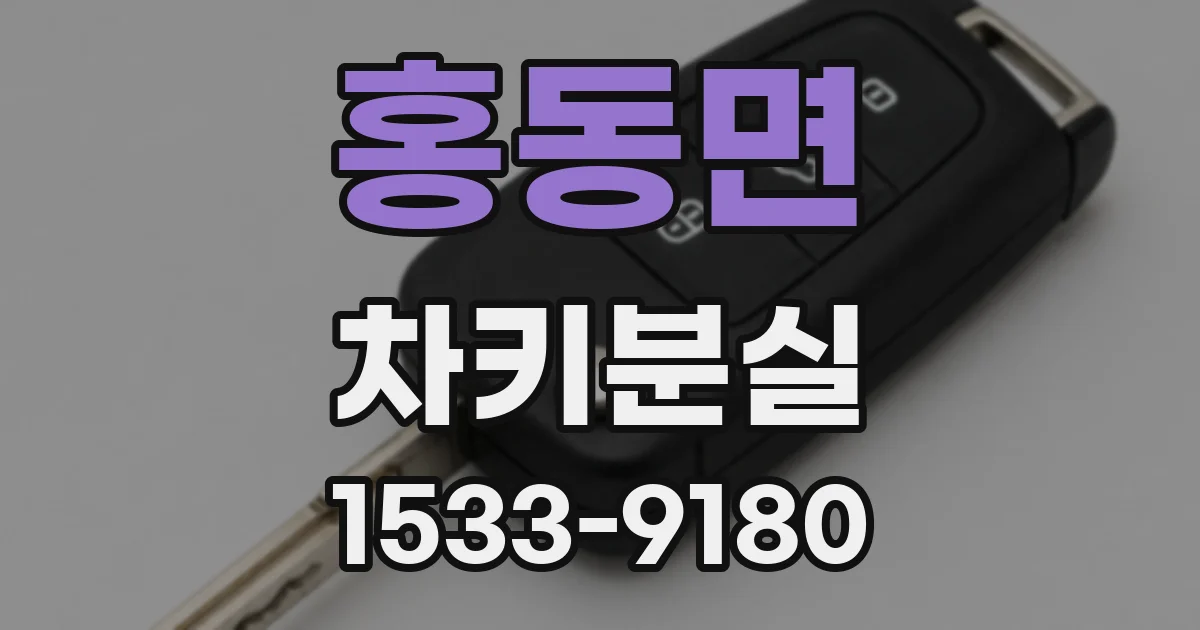 홍동면 차키분실