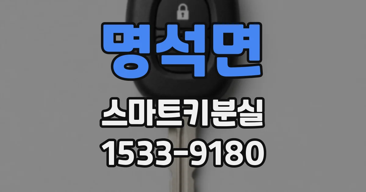 명석면 스마트키분실