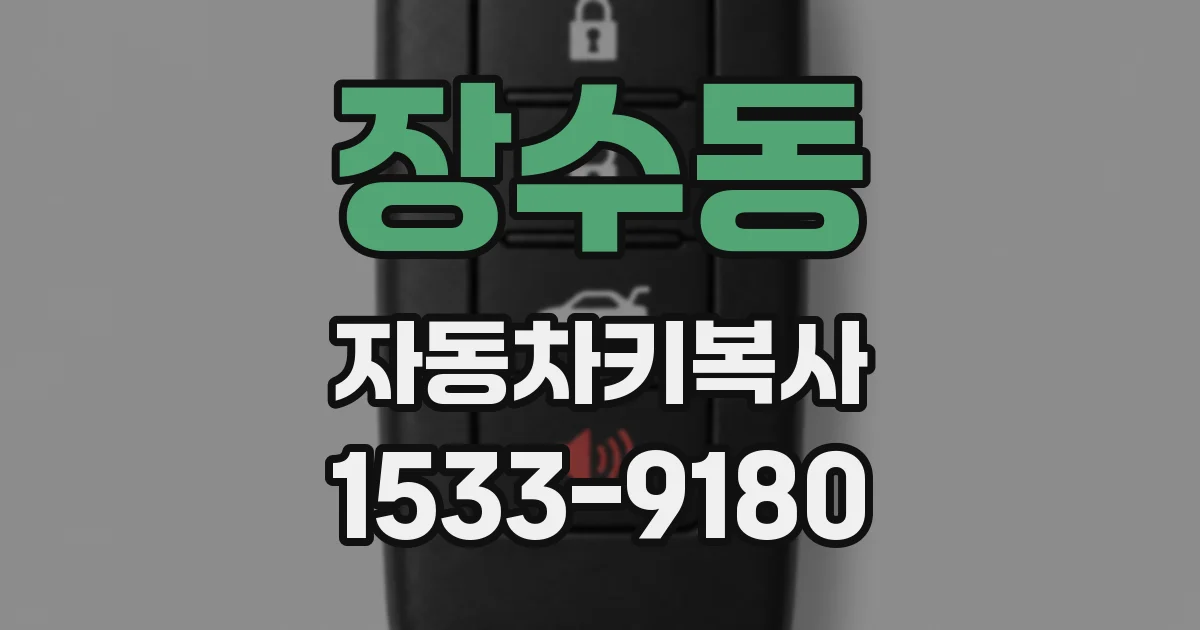 장수동 자동차키복사