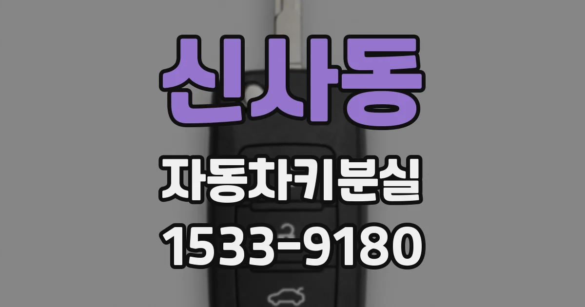 신사동 자동차키분실