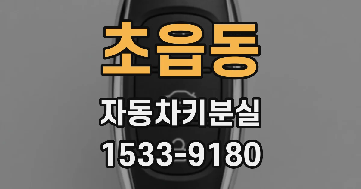 초읍동 자동차키분실