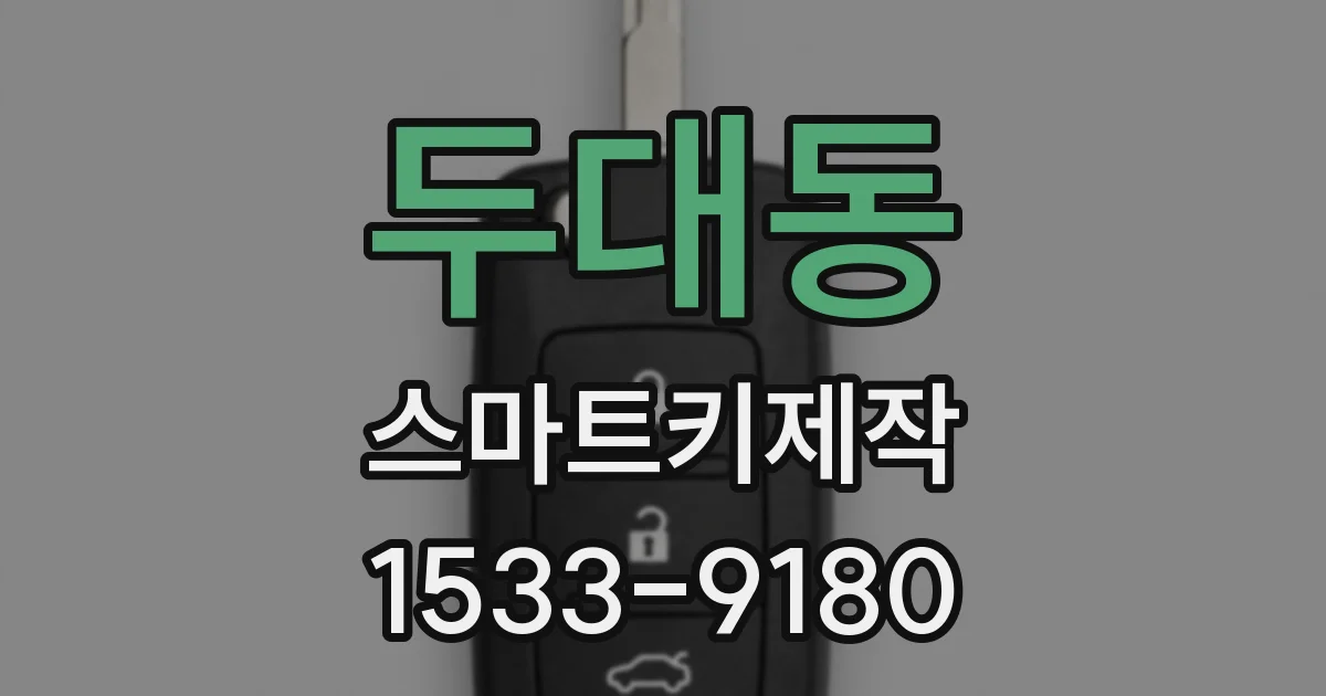 두대동 스마트키제작