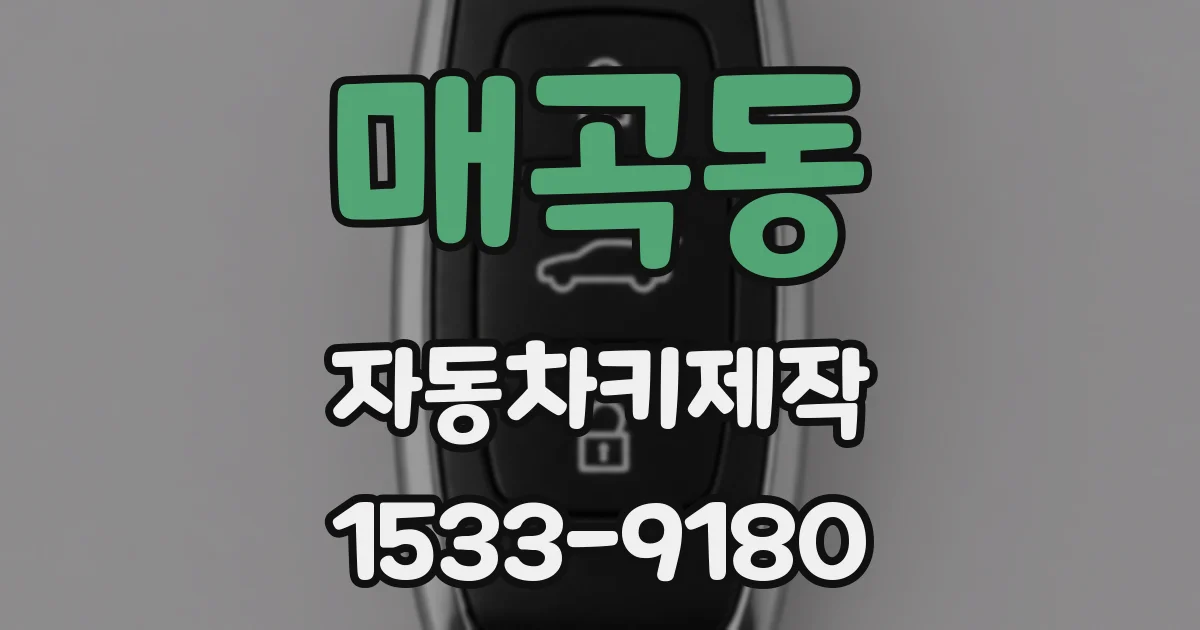 매곡동 자동차키제작