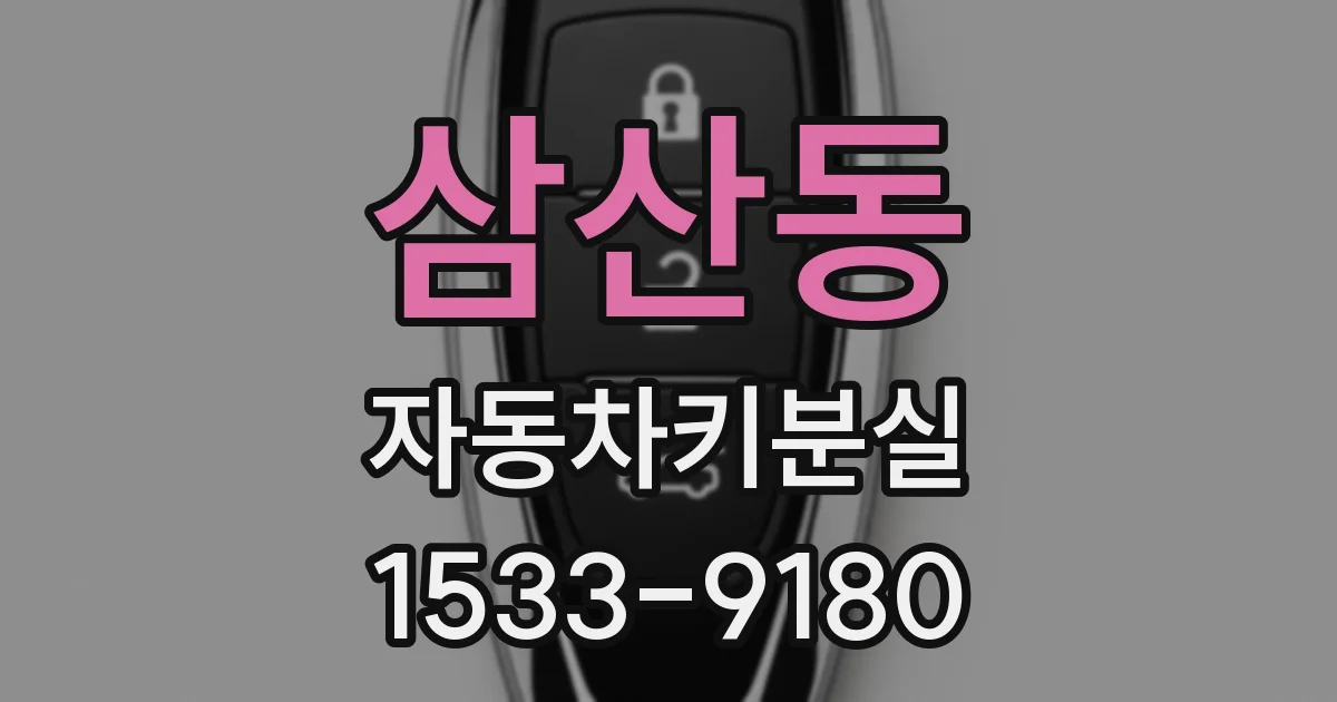삼산동 자동차키분실